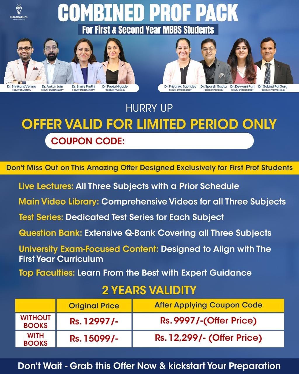 Cerebellum Combined Prof Pack for First and Second Year MBBS Students